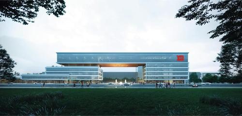 中建八局西北公司中国西电智慧产业园(一标段)项目科创楼顺利封顶